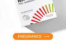 Pack of MOVE Pre-Workout Decaf supplements designed to boost endurance and energy without caffeine, ideal for runners and athletes seeking focused performance.