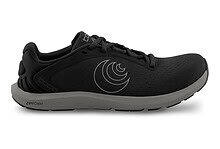Black men's running shoes with cushioned sole and breathable mesh upper, ideal for running and athletic activities.